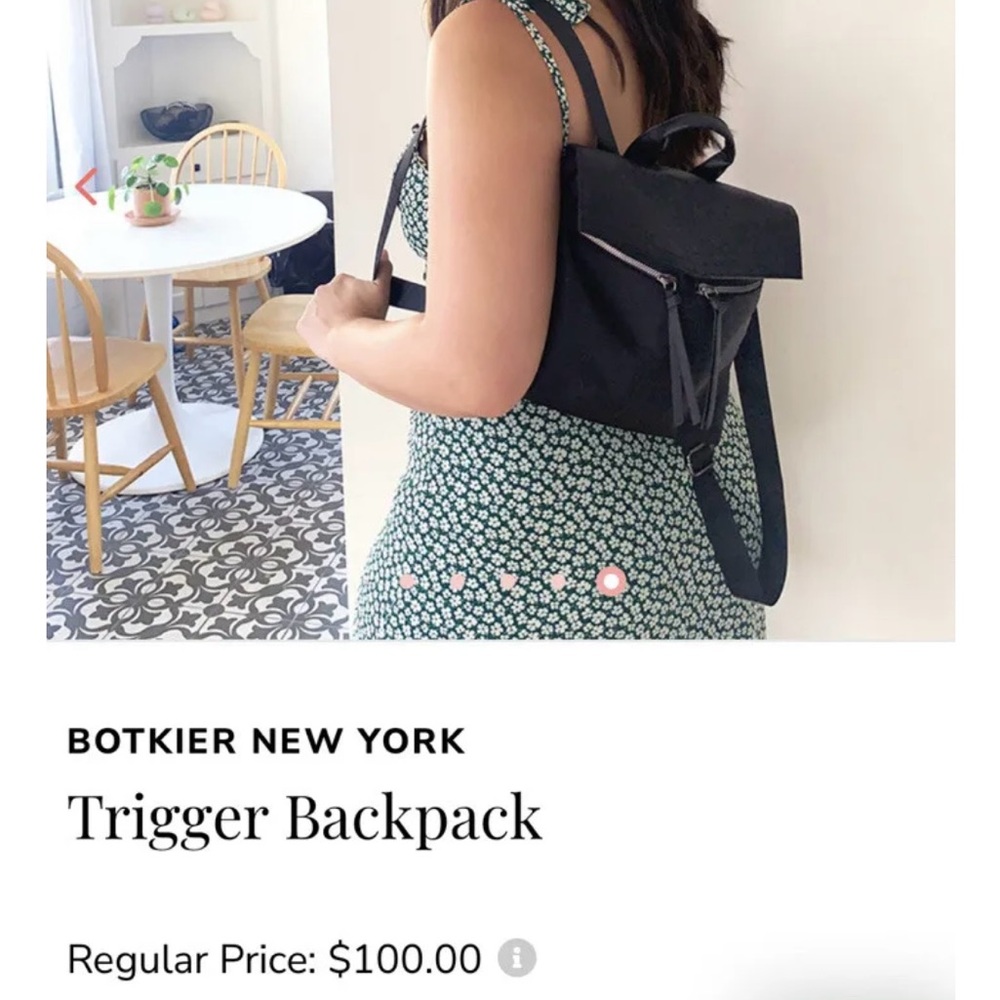Black Backpack Purse NWT